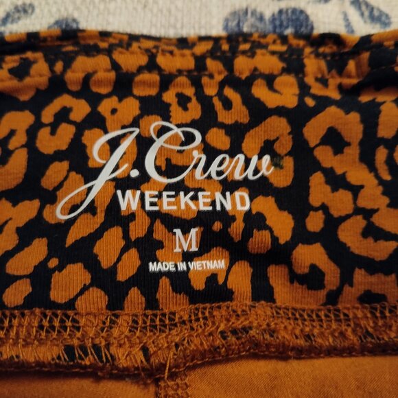J Crew Weekend Leggings Leopard Print Sz M - Picture 4 of 4